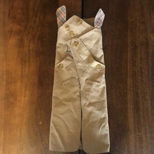 Burberry plaid dog rain coat / trench
